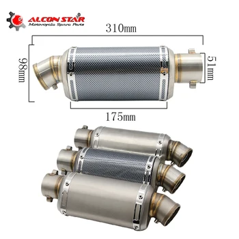 Alconstar 310mm Length Universal Motorcycle Exhaust Muffler Pipe Yoshimura AK For GP Scooter Motorbike Pit Dirt Bike
Alconstar 310mm Length Universal Motorcycle Exhaust Muffler Pipe Yoshimura AK For GP Scooter Motorbike Pit Dirt Bike