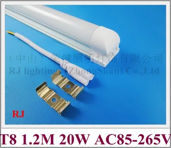 

integrated LED tube lamp light T8 SMD2835 LED tube bulb 1200mm 120cm 1.2M 4FT 20W 2400lm 96led 25lm/led AC85-265V high bright