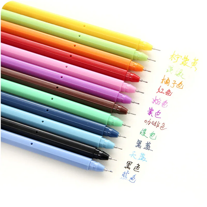 12 color Gel ink gel pen for writing 0.5mm ballpoint pens Molang Diary Stationery Office accessories School supplies F985
12 color Gel ink gel pen for writing 0.5mm ballpoint pens Molang Diary Stationery Office accessories School supplies F985