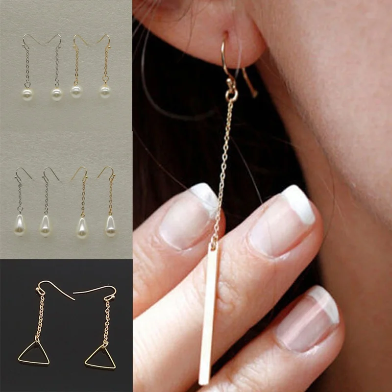Long Styles Earrings Shape Jewelry Women 1 Pair Pearl Sale Triangle Drop Chic Girl Hot 8 Lady
Long Styles Earrings Shape Jewelry Women 1 Pair Pearl Sale Triangle Drop Chic Girl Hot 8 Lady