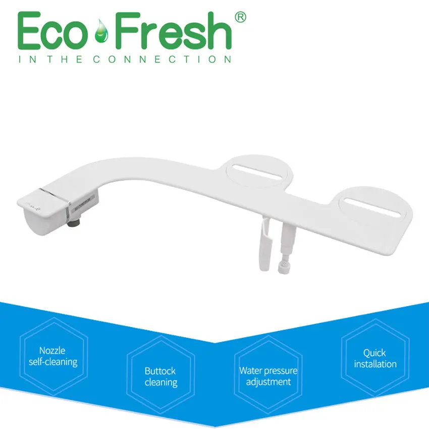 Fresh Water Spray | Non-Electric | Bidet Toilet Attachment in White with Self Cleaning Nozzle | SafeCore Internal Valve | Nozzle
Fresh Water Spray | Non-Electric | Bidet Toilet Attachment in White with Self Cleaning Nozzle | SafeCore Internal Valve | Nozzle