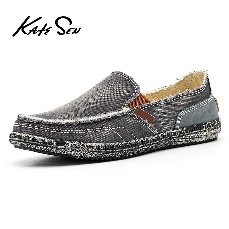 KATESEN 2019 summer breathable canvas men's shoes casual business men's shoes large size soft bottom wild loafers shoes
KATESEN 2019 summer breathable canvas men's shoes casual business men's shoes large size soft bottom wild loafers shoes