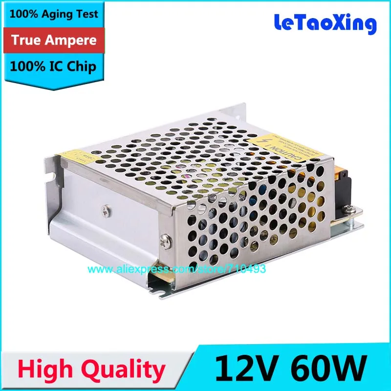 12V 5A 60W Switching Power Supply Switc Driver Adapter For Transformer LED Strip Light Display 110V/220V High Quality
12V 5A 60W Switching Power Supply Switc Driver Adapter For Transformer LED Strip Light Display 110V/220V High Quality