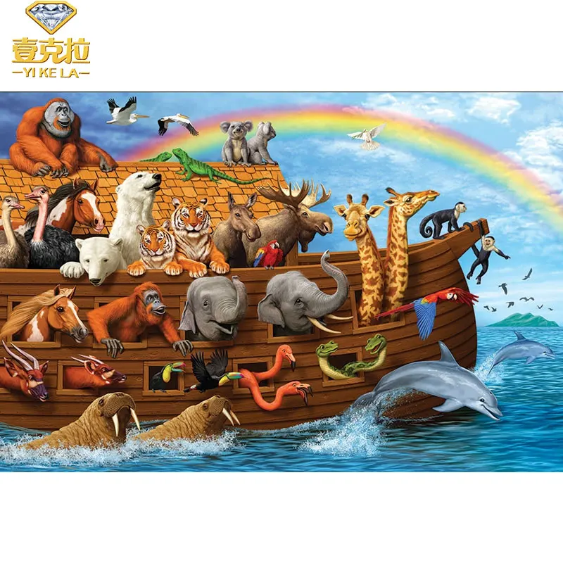 Animal 5D DIY Diamond Embroidery Animal Noah's Ark Diamond Painting Cross Stitch full Square Mosaic home decoration gift
Animal 5D DIY Diamond Embroidery Animal Noah's Ark Diamond Painting Cross Stitch full Square Mosaic home decoration gift