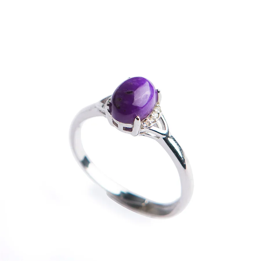 Genuine Natural sugilite Gems Purple Round Crystal Bead Adjustable Size Lady Anniversary Ring 8*6mm
Genuine Natural sugilite Gems Purple Round Crystal Bead Adjustable Size Lady Anniversary Ring 8*6mm