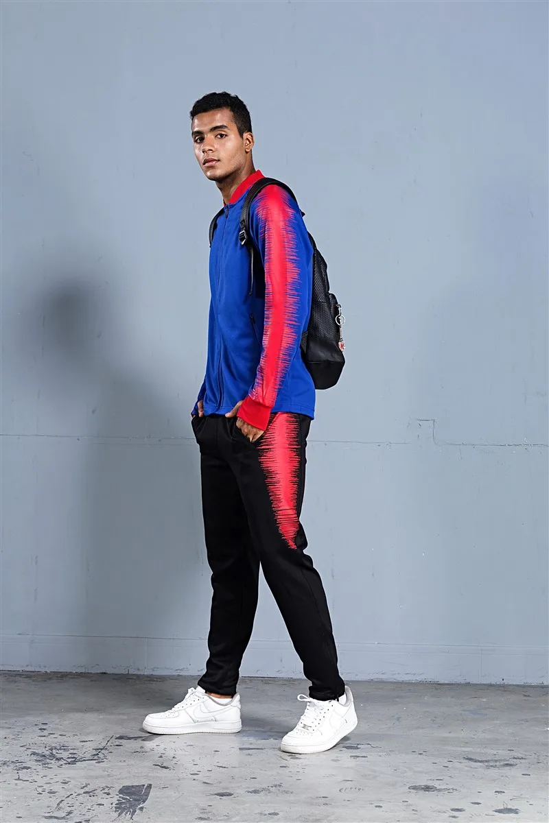 HOWE AO coat Adult Men Soccer Jerseys Set Jogging clothing jacket pants sports suit wear Running football Training Tracksuit HOWE AO coat Adult Men Soccer Jerseys Set Jogging clothing jacket pants sports suit wear Running football Training Tracksuit