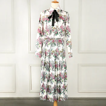 Luxury Designer Brand Women's Set Diamond Floral Print Blouse and Pleated Long Skirt Set
Luxury Designer Brand Women's Set Diamond Floral Print Blouse and Pleated Long Skirt Set