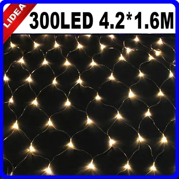 4.2*1.6M 300 LED Garden Wedding Garden New Year Net Mesh Decoration Outdoor String Fairy Garland LED Christmas Light EMS C-37
4.2*1.6M 300 LED Garden Wedding Garden New Year Net Mesh Decoration Outdoor String Fairy Garland LED Christmas Light EMS C-37
