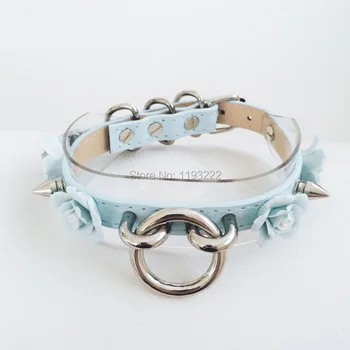 Cool 100% Handmade Harajuku Leather Clear Layered Choker Necklace, Punk Rock Round Flower Collar Necklace Jewelry
Cool 100% Handmade Harajuku Leather Clear Layered Choker Necklace, Punk Rock Round Flower Collar Necklace Jewelry