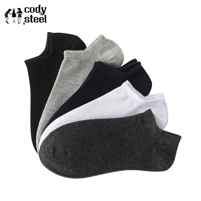 Image Cody Steel Man Summer Socks Breathable Nation Wind Male Boat Socks Shallow Mouth Comfortable Men Invisible Socks 5pairs lot
