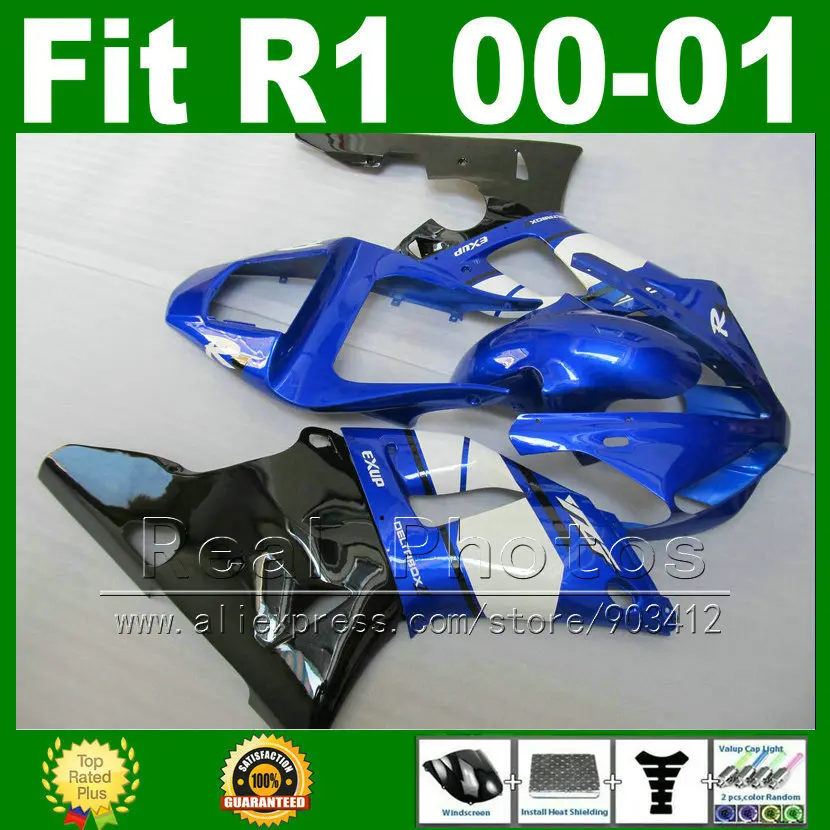 Hot selling fairings for YAMAHA YZF R1 2000 2001 motorcycle fairing kit YZFR1 00 01 1000 YZF-R1 blue kits parts T8U6
Hot selling fairings for YAMAHA YZF R1 2000 2001 motorcycle fairing kit YZFR1 00 01 1000 YZF-R1 blue kits parts T8U6