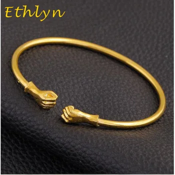 Ethlyn Ethiopian style vacuum Gold Color women Smooth opening fist bracelets & bangles gift B38B
Ethlyn Ethiopian style vacuum Gold Color women Smooth opening fist bracelets & bangles gift B38B
