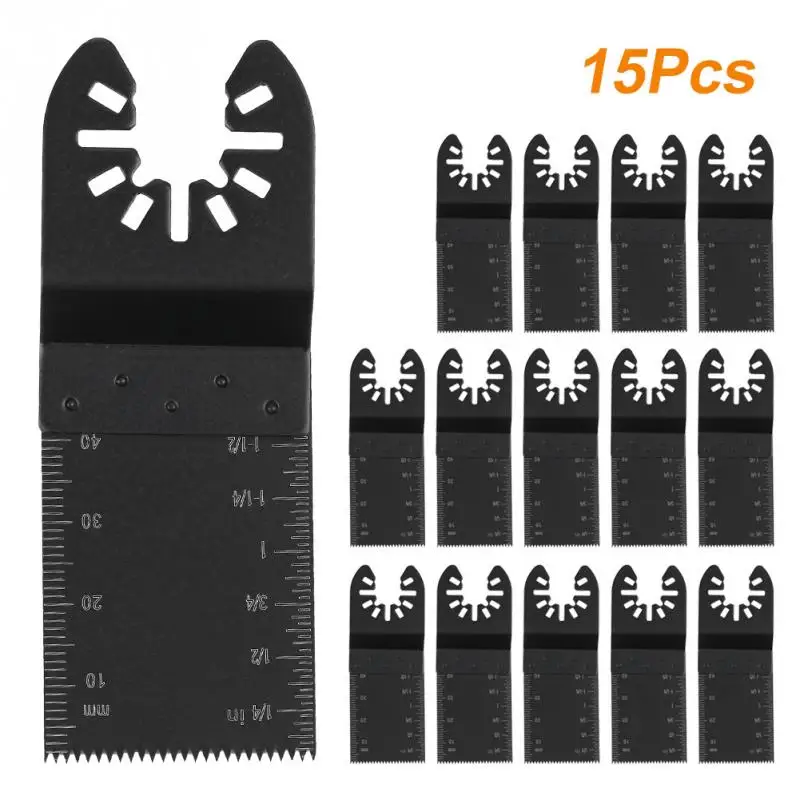 15Pcs/Lot 34mm Oscillating Multitool Universal High Carbon Steel Saw Blades Cutting Tool
15Pcs/Lot 34mm Oscillating Multitool Universal High Carbon Steel Saw Blades Cutting Tool