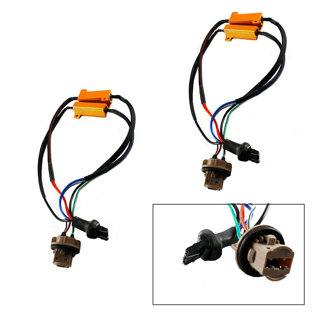 1 Pair LED Decoder Resistor Canbus Harness Adaptor For Headlight Bulbs Light Error Free Turn Signal Wiring Flash Load Resistors
1 Pair LED Decoder Resistor Canbus Harness Adaptor For Headlight Bulbs Light Error Free Turn Signal Wiring Flash Load Resistors