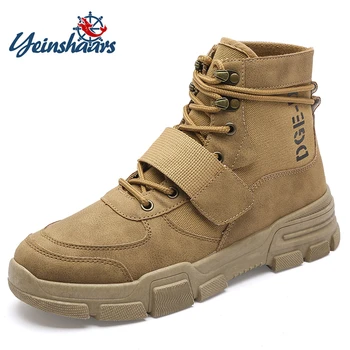 YEINSHAARS Tactical Military Combat Boots Men Genuine Leather Ankle Boots Trekking Camping Mountaineering Winter Work Boots
YEINSHAARS Tactical Military Combat Boots Men Genuine Leather Ankle Boots Trekking Camping Mountaineering Winter Work Boots