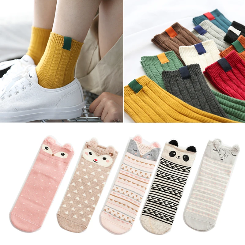 Striped Funny Socks Women Different Colors Female Cute Socks Autumn Winter Warm Cotton Blends Long Cartoon Socks Meias 1/2pair
Striped Funny Socks Women Different Colors Female Cute Socks Autumn Winter Warm Cotton Blends Long Cartoon Socks Meias 1/2pair