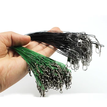 20pcs/lot Anti-bite Fishing Wire Line Leash Lure Fishhook Line 15cm/21cm/25cm Fishing Leash With Swivel Snap Fishing A18
20pcs/lot Anti-bite Fishing Wire Line Leash Lure Fishhook Line 15cm/21cm/25cm Fishing Leash With Swivel Snap Fishing A18