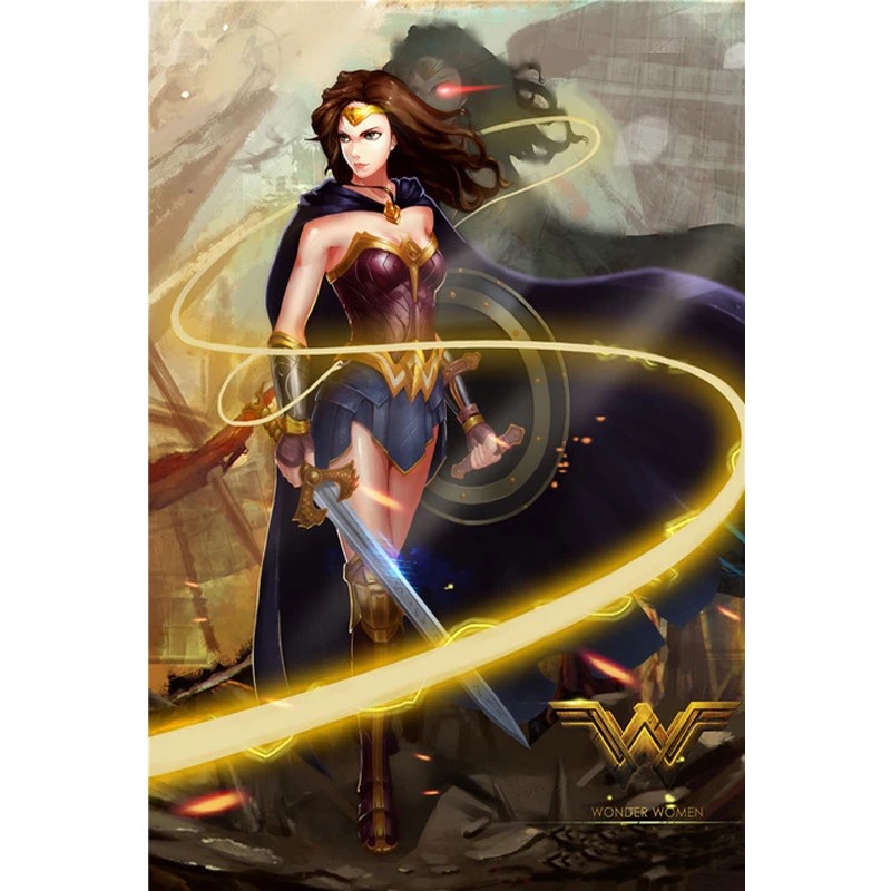 5D DIY square round Diamond Painting Superhero Wonder Woman Cross Stitch Diamond Embroidery Pattern Rhinestone home decor J0623
5D DIY square round Diamond Painting Superhero Wonder Woman Cross Stitch Diamond Embroidery Pattern Rhinestone home decor J0623