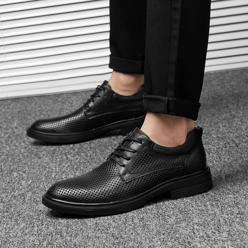 

MYCOLEN Fashion Men Shoes Plus Size High Quality Classic Leather Men Shoes Lace-Up Men Shoes 2019 New Tenis Masculino Esportivo