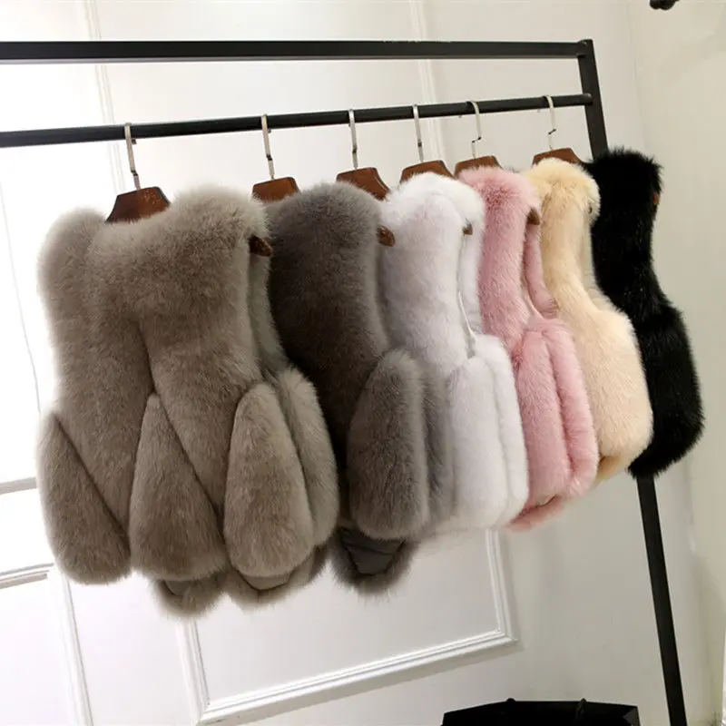 Plus Size 4XL Autumn Winter Slim Faux Fur Vest Coat Women Veste Femme Sleeveless Waistcoat Fox Fur Jacket Warm Outerwear C4831
Plus Size 4XL Autumn Winter Slim Faux Fur Vest Coat Women Veste Femme Sleeveless Waistcoat Fox Fur Jacket Warm Outerwear C4831
