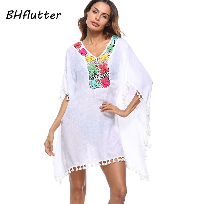 BHflutter Plus Size 2018 Cotton Linen White Dress Women Fashion Batwing Tassel Summer Dress Ladies Casual Embroidery Sexy Dress
BHflutter Plus Size 2018 Cotton Linen White Dress Women Fashion Batwing Tassel Summer Dress Ladies Casual Embroidery Sexy Dress