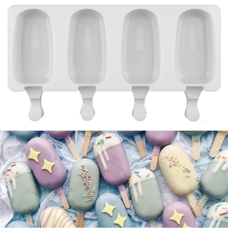 Allforhome 4 Cavity Silicone Ice Cream Mould Ice Cube Tray Popsicle Barrel Diy Mold Dessert Ice Cream Mold with Popsicle Sticks
Allforhome 4 Cavity Silicone Ice Cream Mould Ice Cube Tray Popsicle Barrel Diy Mold Dessert Ice Cream Mold with Popsicle Sticks