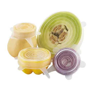 6Pcs/set Stretchable Lids Cover Food Silicone Kitchen Picnic Outdoor Easy to Use Reusable Multi-Purpose Convenient
6Pcs/set Stretchable Lids Cover Food Silicone Kitchen Picnic Outdoor Easy to Use Reusable Multi-Purpose Convenient