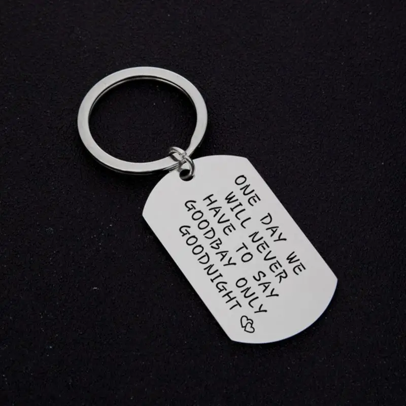 Creative Stainless Steel Keychain Pendant Lover Message Board Never Say Goodbye DIY Necklace Bracelet Key Decor New Year Gift
Creative Stainless Steel Keychain Pendant Lover Message Board Never Say Goodbye DIY Necklace Bracelet Key Decor New Year Gift