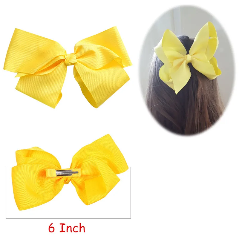 

M MISM 6 Inch Kids Big Ribbon Bow Hair Clips For Girls Children Kawaii Hairpins Holiday Princess Haarspeldjes Voor Meisjes New