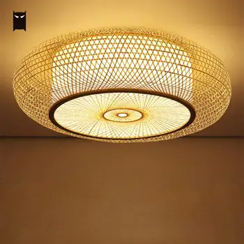 Bamboo Wicker Rattan Round Ripple Ceiling Light Fixture Craft Vintage Rustic Asian Japanese LED Plafon Lamp Bedroom Living Room
Bamboo Wicker Rattan Round Ripple Ceiling Light Fixture Craft Vintage Rustic Asian Japanese LED Plafon Lamp Bedroom Living Room