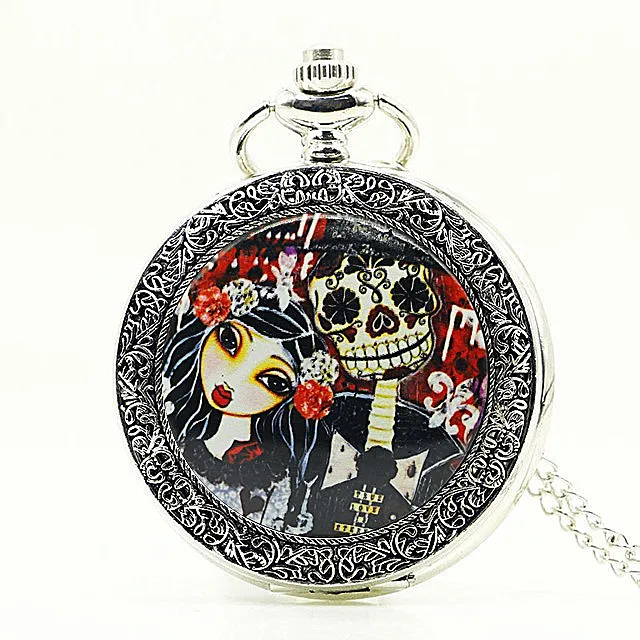 High Quality Pocket Watch Antique Skull Fashion Stylish Design with Necklace Male Female Clock reloj de bolsillo PB624
High Quality Pocket Watch Antique Skull Fashion Stylish Design with Necklace Male Female Clock reloj de bolsillo PB624