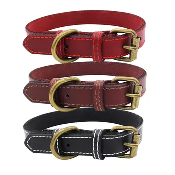 Dog Pet Collars Genuine Leather Solid High Quality Adjustable Pure Collar Basic Dog Collars For Small Large Dog Cat Supplies YL5
Dog Pet Collars Genuine Leather Solid High Quality Adjustable Pure Collar Basic Dog Collars For Small Large Dog Cat Supplies YL5