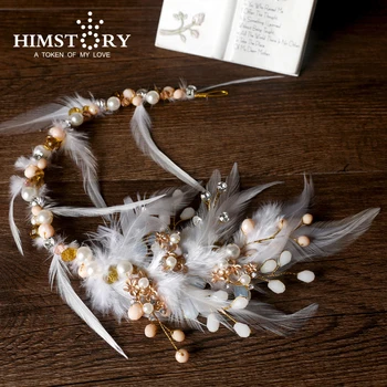 Handmade Feather Baroque Artificial Pearl Wedding Hairwear Bridal Hair Accessories Women Party Festival Headpiece
Handmade Feather Baroque Artificial Pearl Wedding Hairwear Bridal Hair Accessories Women Party Festival Headpiece