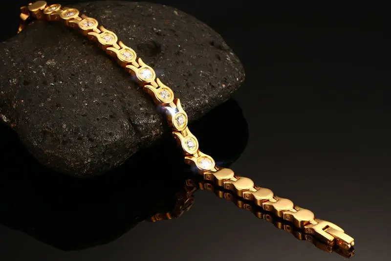 Top Quality Stainless Steel Health Gold Color Cubic Zircon Bangles Bracelets for Women Bracelet Hematite Female Bracelet Jewelry
Top Quality Stainless Steel Health Gold Color Cubic Zircon Bangles Bracelets for Women Bracelet Hematite Female Bracelet Jewelry