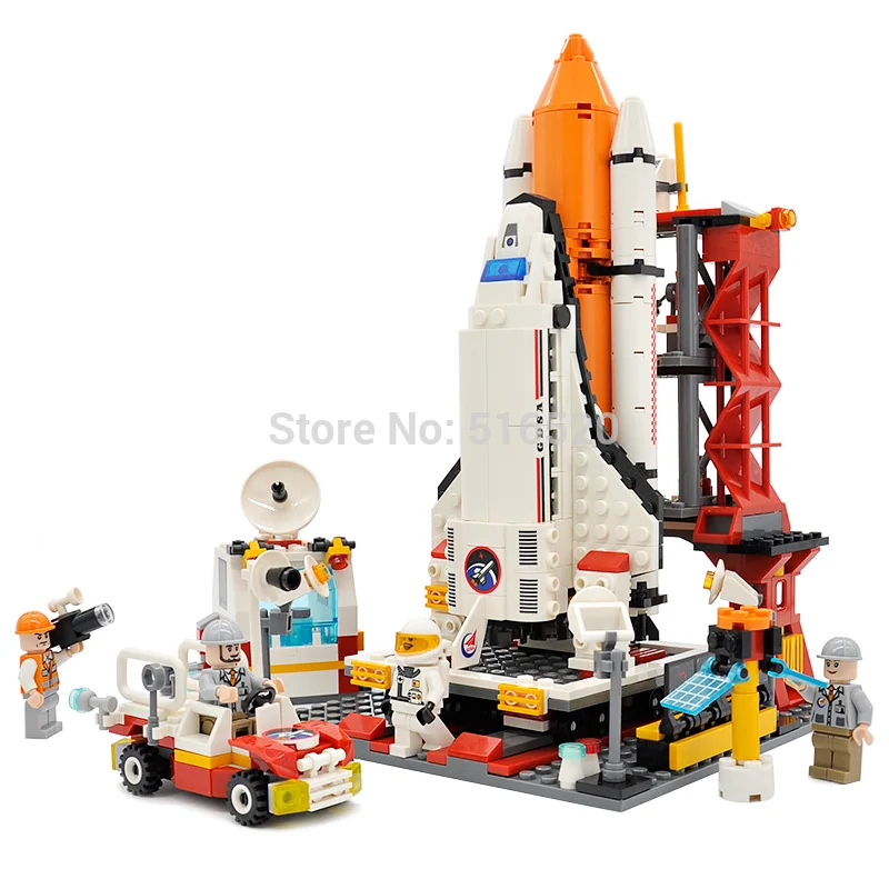 679pcs City 24cm high Spaceport Space Shuttle Legoingly Bricks Building Blocks Technic Sets Educational Toys For Children
679pcs City 24cm high Spaceport Space Shuttle Legoingly Bricks Building Blocks Technic Sets Educational Toys For Children