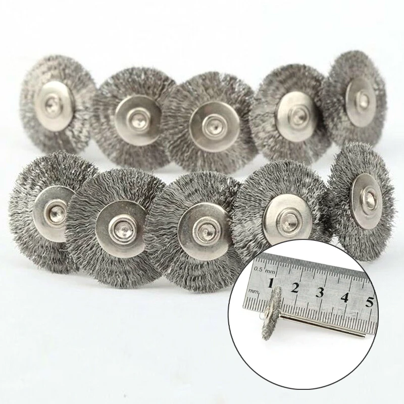 20Pcs 22mm Steel Wire Wheel Brushes for Metal Rust Removal Polishing Brush Steel Cutting Rotary Brush for Mini Drill Rotary Tool
20Pcs 22mm Steel Wire Wheel Brushes for Metal Rust Removal Polishing Brush Steel Cutting Rotary Brush for Mini Drill Rotary Tool
