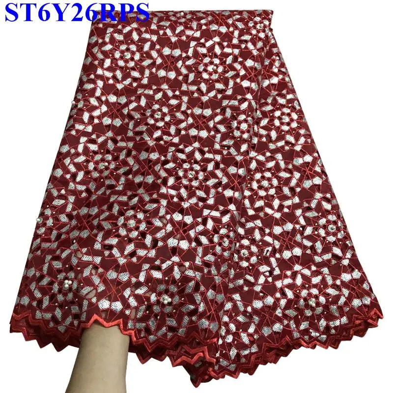 2018 Most popular African French High Quality sequins Lace fabric 5 yards For Wedding Dress Wine Red Organza Lace fabric KER02
2018 Most popular African French High Quality sequins Lace fabric 5 yards For Wedding Dress Wine Red Organza Lace fabric KER02