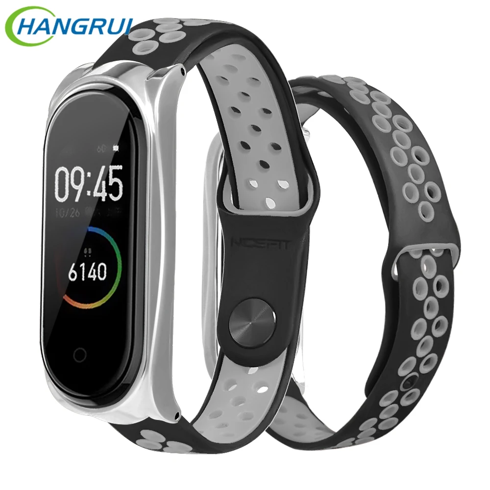 Hangrui Silicone strap For Mi Band 4 Double color wrist strap for Mi band 3 Bracelet Replacement Watch band for Xiaomi Mi Band 4
Hangrui Silicone strap For Mi Band 4 Double color wrist strap for Mi band 3 Bracelet Replacement Watch band for Xiaomi Mi Band 4
