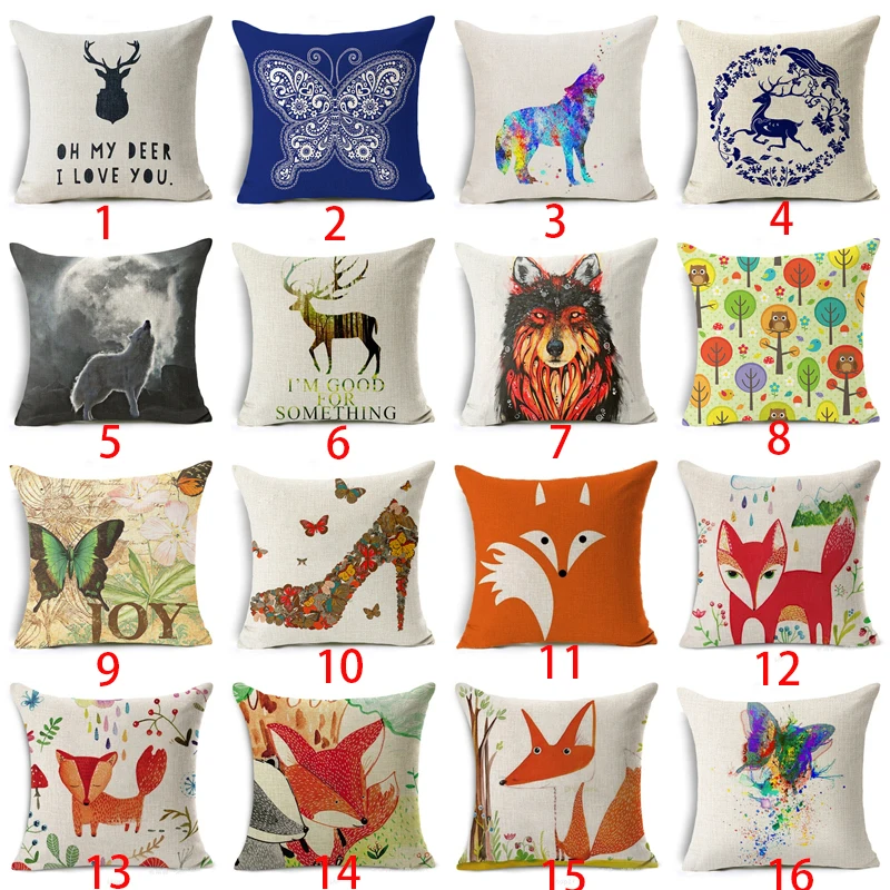 Red Fox Cushion Cover Cotton Linen Letter Cartoon Tree Deer Wolf High Heels Home Deocrative Pillow Cover for Sofa Cojines
Red Fox Cushion Cover Cotton Linen Letter Cartoon Tree Deer Wolf High Heels Home Deocrative Pillow Cover for Sofa Cojines