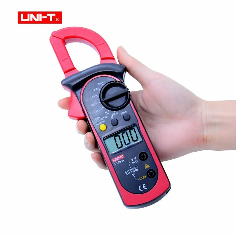 LCD Digital Clamp Multimeter UNI-T UT200A Backlight Ohm DMM DC AC Voltmeter AC Ammeter
LCD Digital Clamp Multimeter UNI-T UT200A Backlight Ohm DMM DC AC Voltmeter AC Ammeter