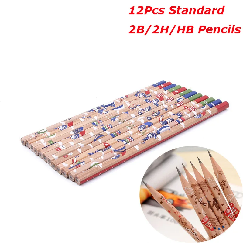 12PCS/set Standard Pencils Soldier Bon Voyage Hexagonal Bar 2B/2H/HB Pencil Student School Office Supplies Stationery For Kids
12PCS/set Standard Pencils Soldier Bon Voyage Hexagonal Bar 2B/2H/HB Pencil Student School Office Supplies Stationery For Kids