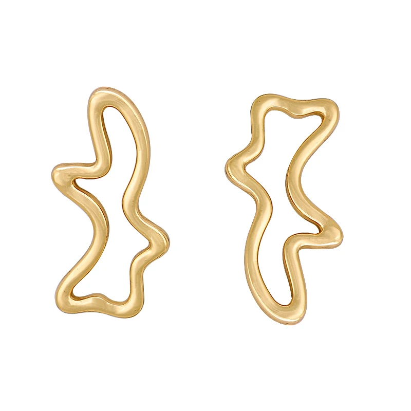 LWONG Top Fashion Gold Color Metal Asymmetric Stud Earrings for Women Statement Earrings Jewelry Modern Minimalist Earrings Gift
LWONG Top Fashion Gold Color Metal Asymmetric Stud Earrings for Women Statement Earrings Jewelry Modern Minimalist Earrings Gift