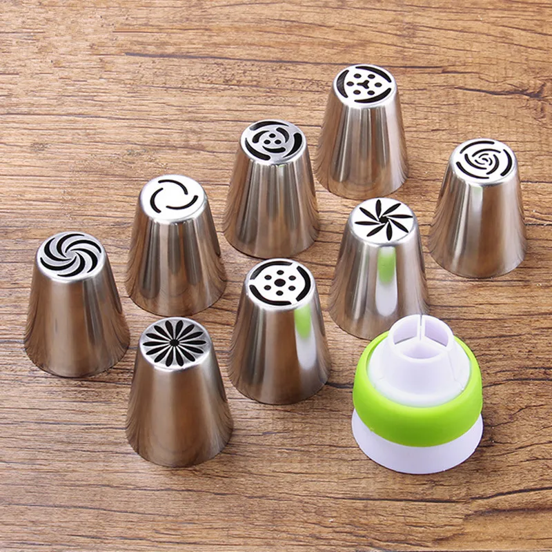 9 Pieces Set Russian Tulip Icing Piping Nozzles Stainless Steel Flower Cream Pastry Tips Cupcake Cake Decorating Tools
9 Pieces Set Russian Tulip Icing Piping Nozzles Stainless Steel Flower Cream Pastry Tips Cupcake Cake Decorating Tools