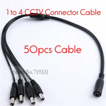 New 50pcs CCTV DC 1 Female To 4 Male Power Splitter Cable 5.5x2.1mm CCTV Adapter
New 50pcs CCTV DC 1 Female To 4 Male Power Splitter Cable 5.5x2.1mm CCTV Adapter