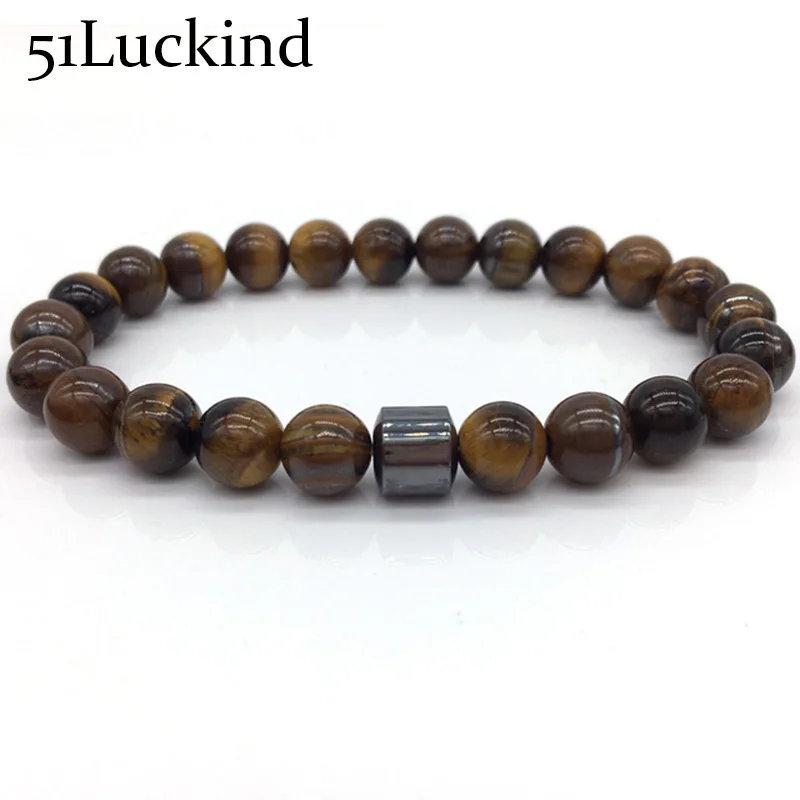 

Simple Natural Stone Beads Buddha Bracelet Charms Hematite Tiger Eyes Lava Stone Beads Braclet For Men Hand Jewelry Pulseira