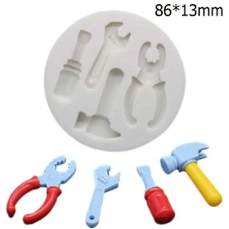 Silicone Mold Diy Tools Hammer Plier Spanner Cake Mould Sugar Craft Fondant Cake Tools Gumpaste Decorating Baking Tool DIY
Silicone Mold Diy Tools Hammer Plier Spanner Cake Mould Sugar Craft Fondant Cake Tools Gumpaste Decorating Baking Tool DIY