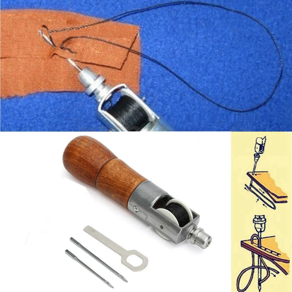 Leathercraft Lock Stitch Sewing Awl Thread Kit Leather Fabric w/ 2 Needles HG7066
Leathercraft Lock Stitch Sewing Awl Thread Kit Leather Fabric w/ 2 Needles HG7066