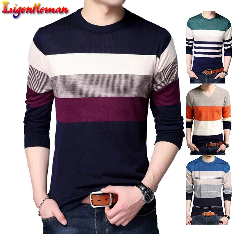 Spring Autumn Winter Pullover Men Brand Clothing jersey clothing knitwear Sweater 2019 Men Casual Striped Pull Slim fit Men
Spring Autumn Winter Pullover Men Brand Clothing jersey clothing knitwear Sweater 2019 Men Casual Striped Pull Slim fit Men