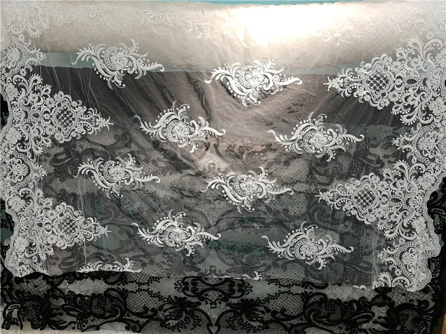 Ivory Color African French Lace Fabrics With Beaded High Quality Nigerian Cord Lace Fabric For Wedding Dresses
Ivory Color African French Lace Fabrics With Beaded High Quality Nigerian Cord Lace Fabric For Wedding Dresses