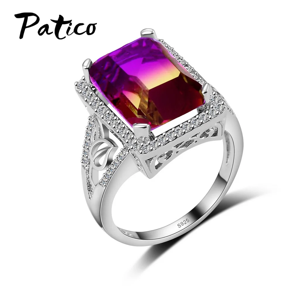 Geometric Purple Cubic Zircinia Crystal Rings 925 Sterling Silver Wedding Ring For Women Square Ring Full Sizes Wholesale
Geometric Purple Cubic Zircinia Crystal Rings 925 Sterling Silver Wedding Ring For Women Square Ring Full Sizes Wholesale